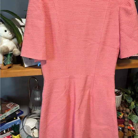 Gal Meets Glam Coral Button-Front Midi Dress - Picture 5 of 6